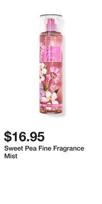 Bath & Body Works Sweet pea fine fragrance mist offer