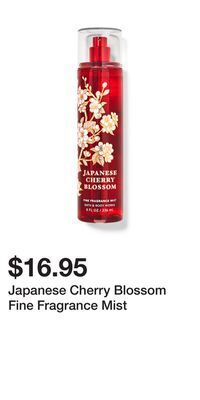 Bath & Body Works Japanese cherry blossom fine fragrance mist offer