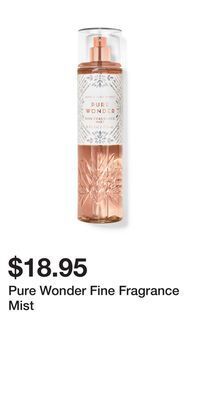 Bath & Body Works Pure wonder fine fragrance mist offer