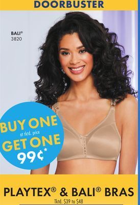 Boscov's Playtex & bali bras offer