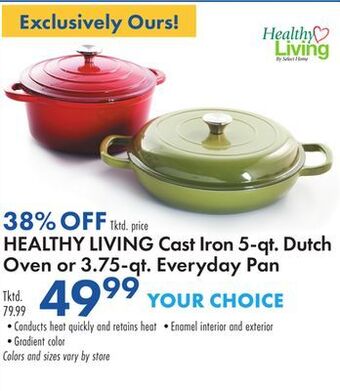 Boscov's Healthy living cast iron 5-qt. dutch oven or 3.75-qt. everyday pan offer