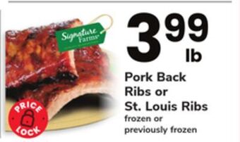 ACME Pork back ribs or st. louis ribs offer