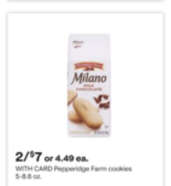 CVS Pepperidge farm cookies 5-8.6 oz offer