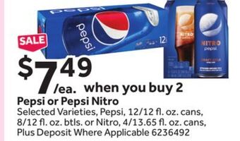 Stop&Shop Pepsi or pepsi nitro offer
