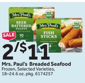 Stop&Shop Mrs. paul's breaded seafood offer