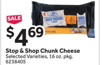 Stop&Shop Stop & shop chunk cheese offer