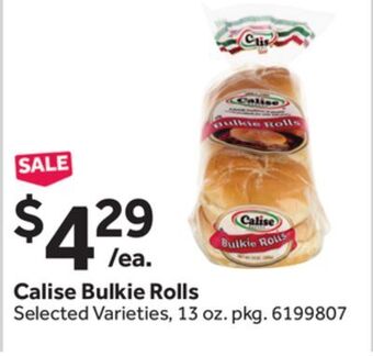 Stop&Shop Calise bulkie rolls offer