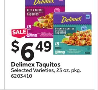 Stop&Shop Delimex taquitos offer