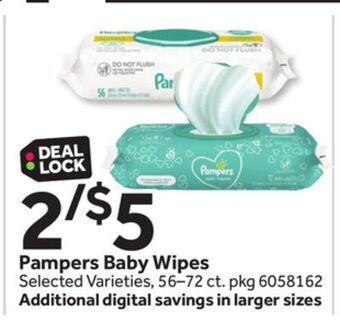 Stop&Shop Pampers baby wipes offer