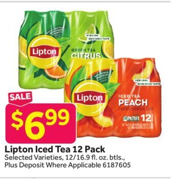 Stop&Shop Lipton iced tea 12 pack offer