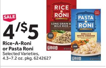 Stop&Shop Rice-a-roni or pasta roni offer