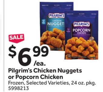 Stop&Shop Pilgrim's chicken nuggets or popcorn chicken offer
