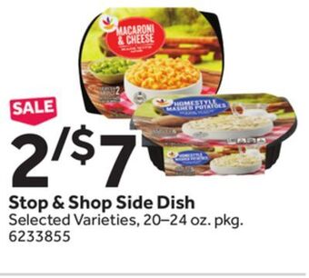 Stop&Shop Stop & shop side dish offer