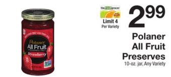 The Fresh Grocer All fruit preserves offer