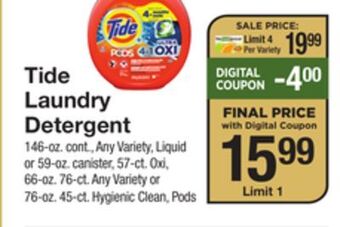 The Fresh Grocer Laundry detergent offer