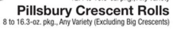 The Fresh Grocer Crescent rolls offer