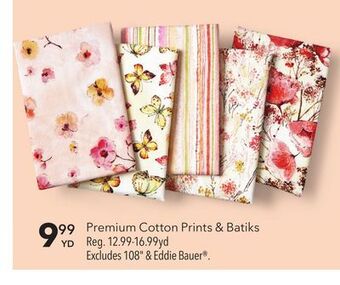 JOANN Premium cotton prints & batiks offer