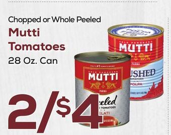 DeCicco & Sons Mutti tomatoes offer