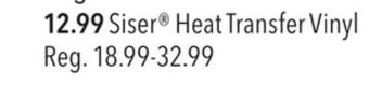 JOANN Siser heat transfer vinyl offer