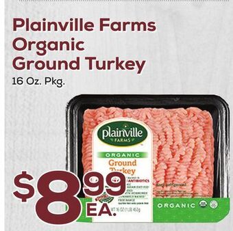DeCicco & Sons Plainville farms organic ground turkey offer