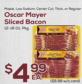DeCicco & Sons Oscar mayer sliced bacon offer