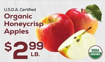 DeCicco & Sons Organic honeycrisp apples offer