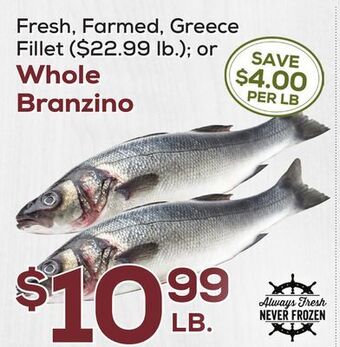DeCicco & Sons Whole branzino offer