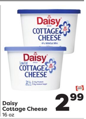 Weis Markets Daisy cottage cheese offer
