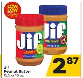 Weis Markets Jif peanut butter offer