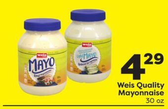 Weis Markets Weis quality mayonnaise offer