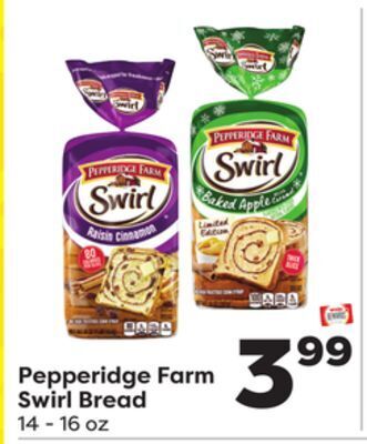 Weis Markets Pepperidge farm swirl bread offer