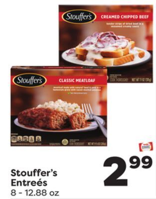 Weis Markets Stouffer's entreés offer