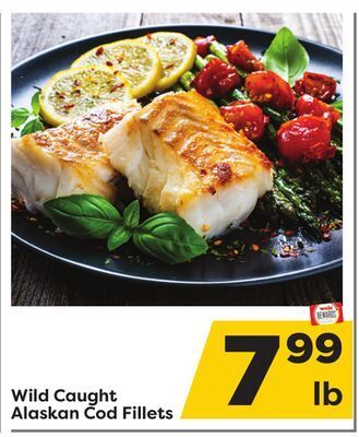 Weis Markets Wild caught alaskan cod fillets offer