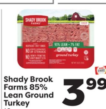 Weis Markets Shady brook farms 85% lean ground turkey offer