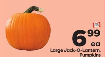 Weis Markets Large jack-o-lantern, pumpkins offer