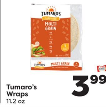 Weis Markets Tumaro's wraps offer