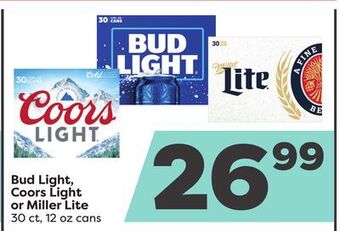 Weis Markets Bud light, coors light or miller lite offer