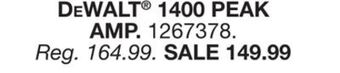 Blain's Farm & Fleet Dewalt 1400 peak amp offer
