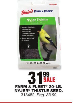 Blain's Farm & Fleet Farm & fleet 20-lb. nyjer thistle seed offer