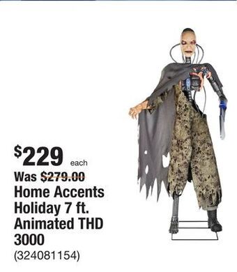 The Home Depot Home accents holiday 7 ft. animated thd 3000 offer