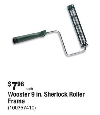 The Home Depot Wooster 9 in. sherlock roller frame offer