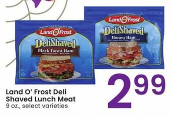 Albertsons Land O' Frost Deli Shaved Lunch Meat offer