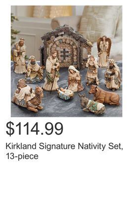 Costco Kirkland signature nativity set, 13-piece offer