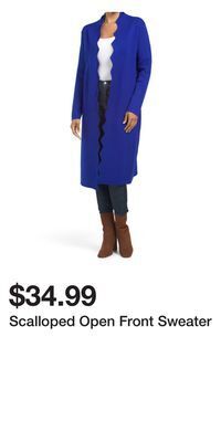 TJ Maxx Scalloped open front sweater offer