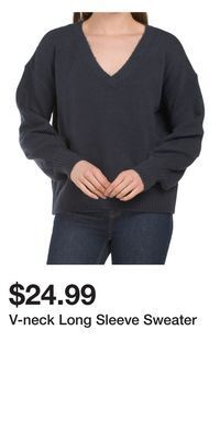 TJ Maxx V-neck long sleeve sweater offer