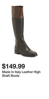 TJ Maxx Made in italy leather high shaft boots offer