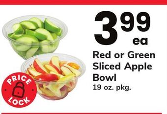 ACME Red or green sliced apple bowl offer