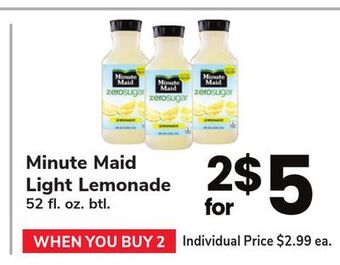 ACME Minute maid light lemonade offer
