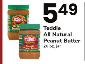 ACME Teddie all natural peanut butter offer