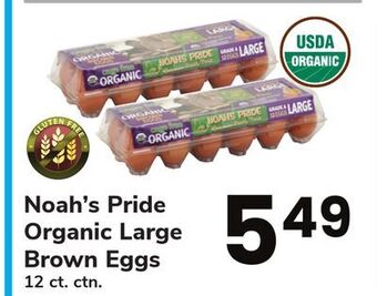 ACME Noah's pride organic large brown eggs offer